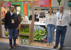 Saul Carrera, Alexandra Arango and Roger Fallas from Grupo Batgal, the largest producer of plantain in Costa Rica.